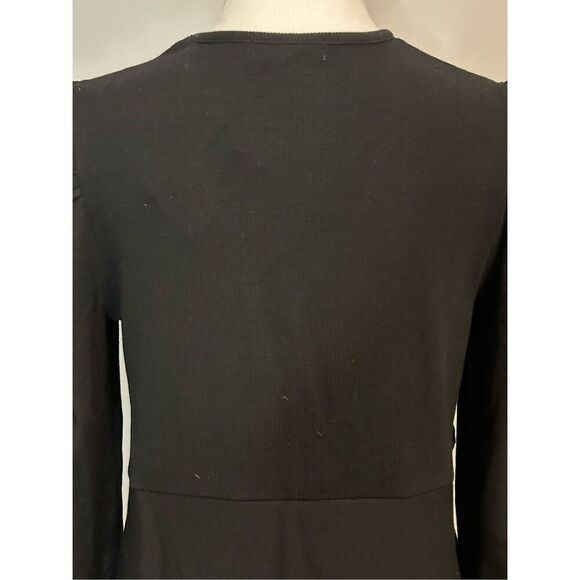 Marine‎ Layer Lexi rib v-neck black top women’s XL NEW - Picture 4 of 12
